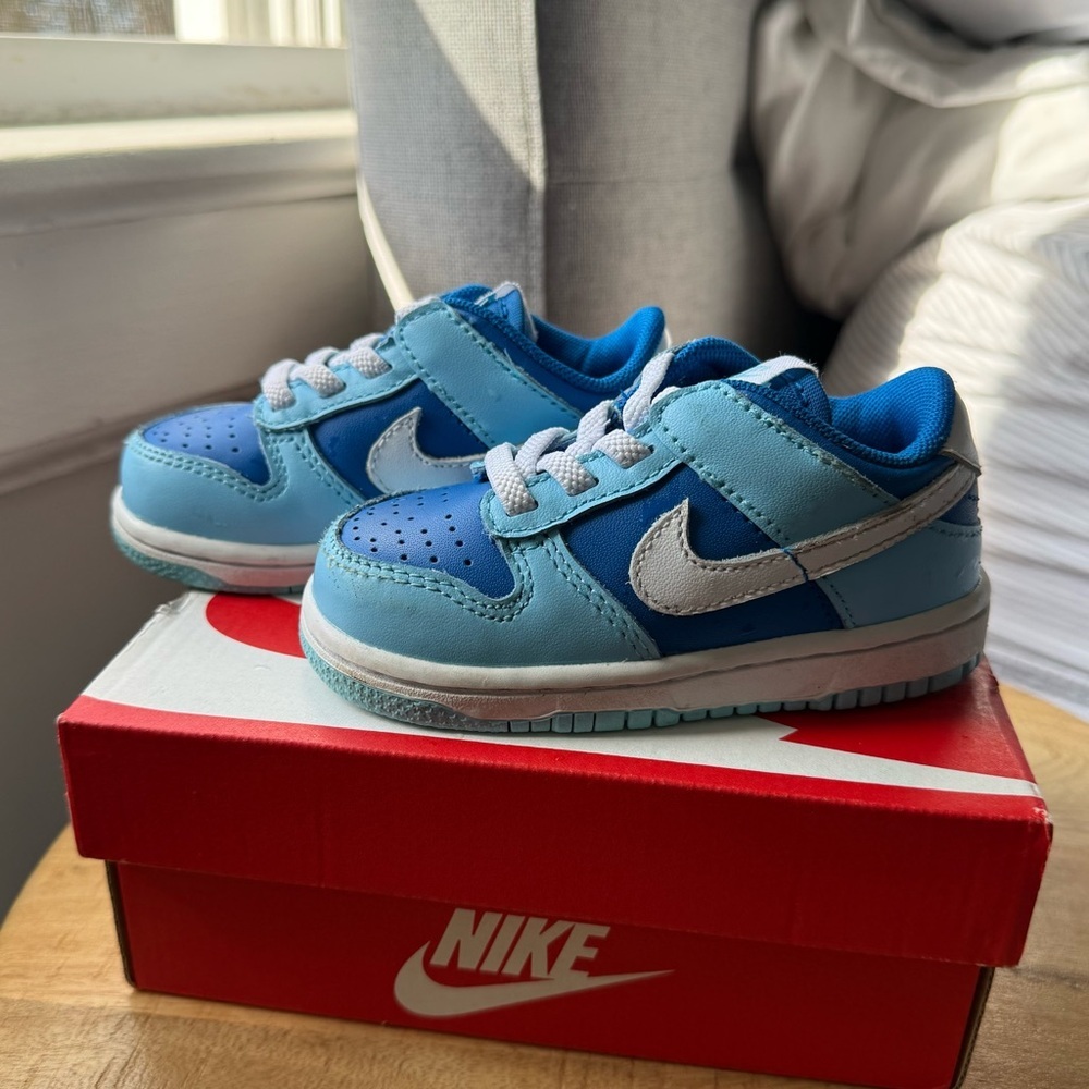 Nike Light Blue and White Toddler Sneakers